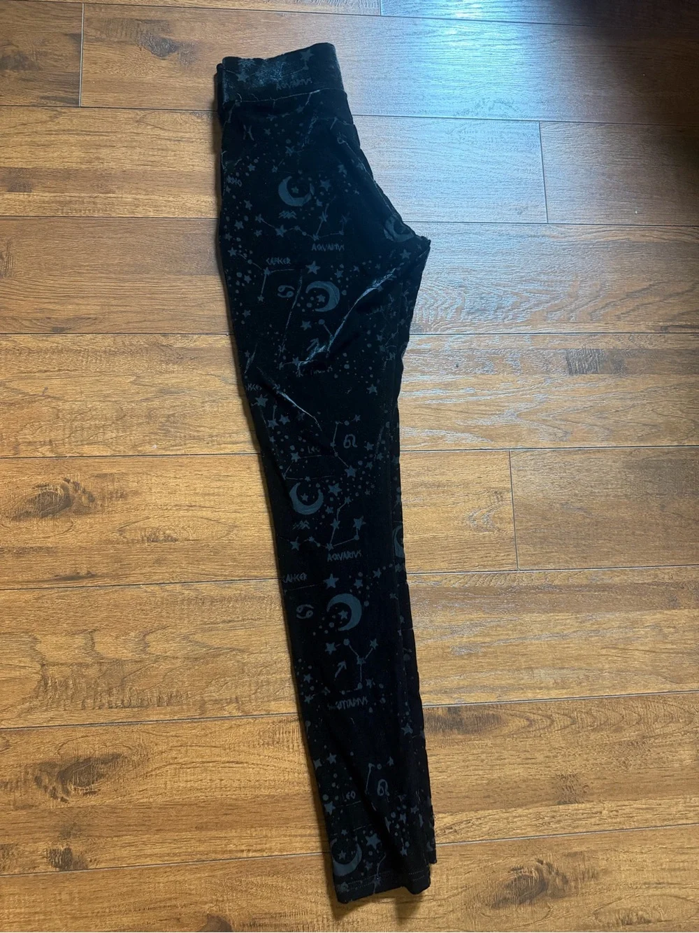 Killstar Black Velvet Moon & Stars Leggings